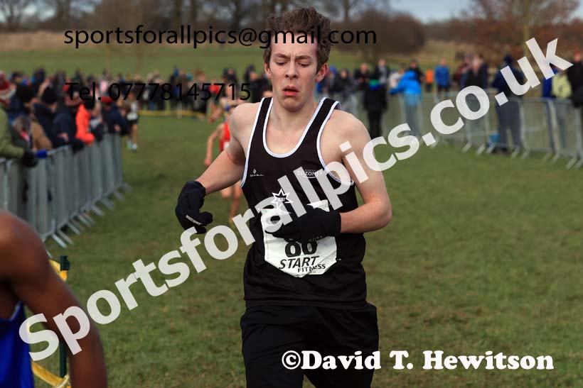 Boys Under-15s 2024 Northern Cross Country Champs., Sedgefield. Photo: David T. Hewitson/Sports for All Pics